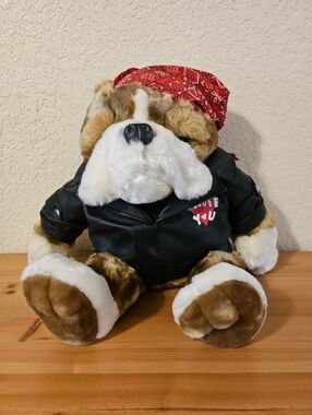 Dan Dan Collector's Choice biker bulldog plush stuffed animal